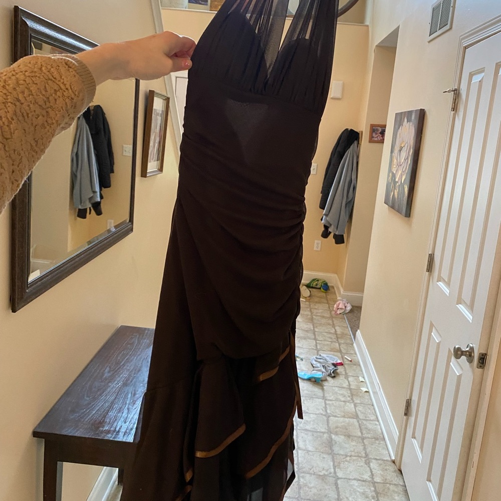 Brown homecoming dress